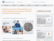 Tablet Screenshot of manpowergroup.fi