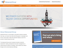 Tablet Screenshot of manpowergroup.us