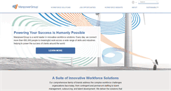 Desktop Screenshot of manpowergroup.com